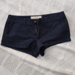 Abercrombie & Fitch A&F Short Shorts Navy Blue Size